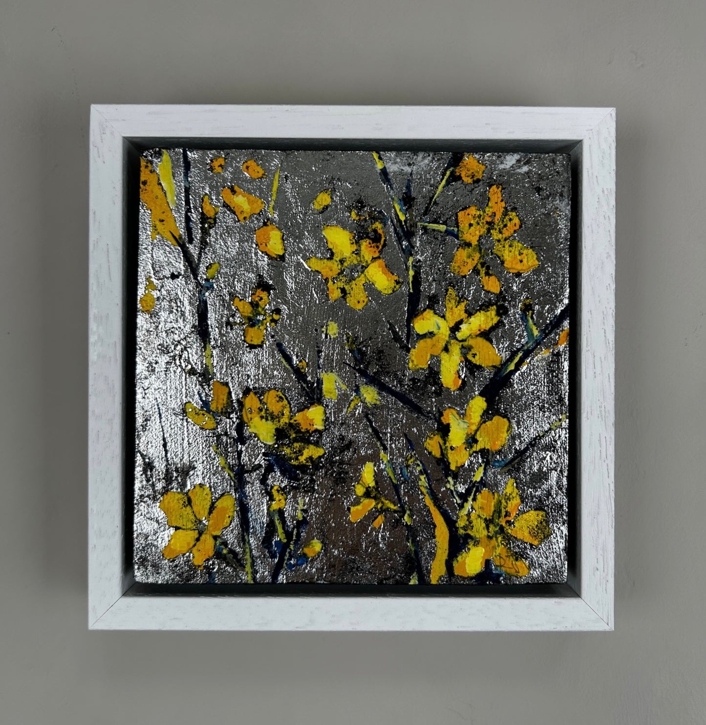 'Winterlong' 19cm x 19cm Gouache & Ink on Board