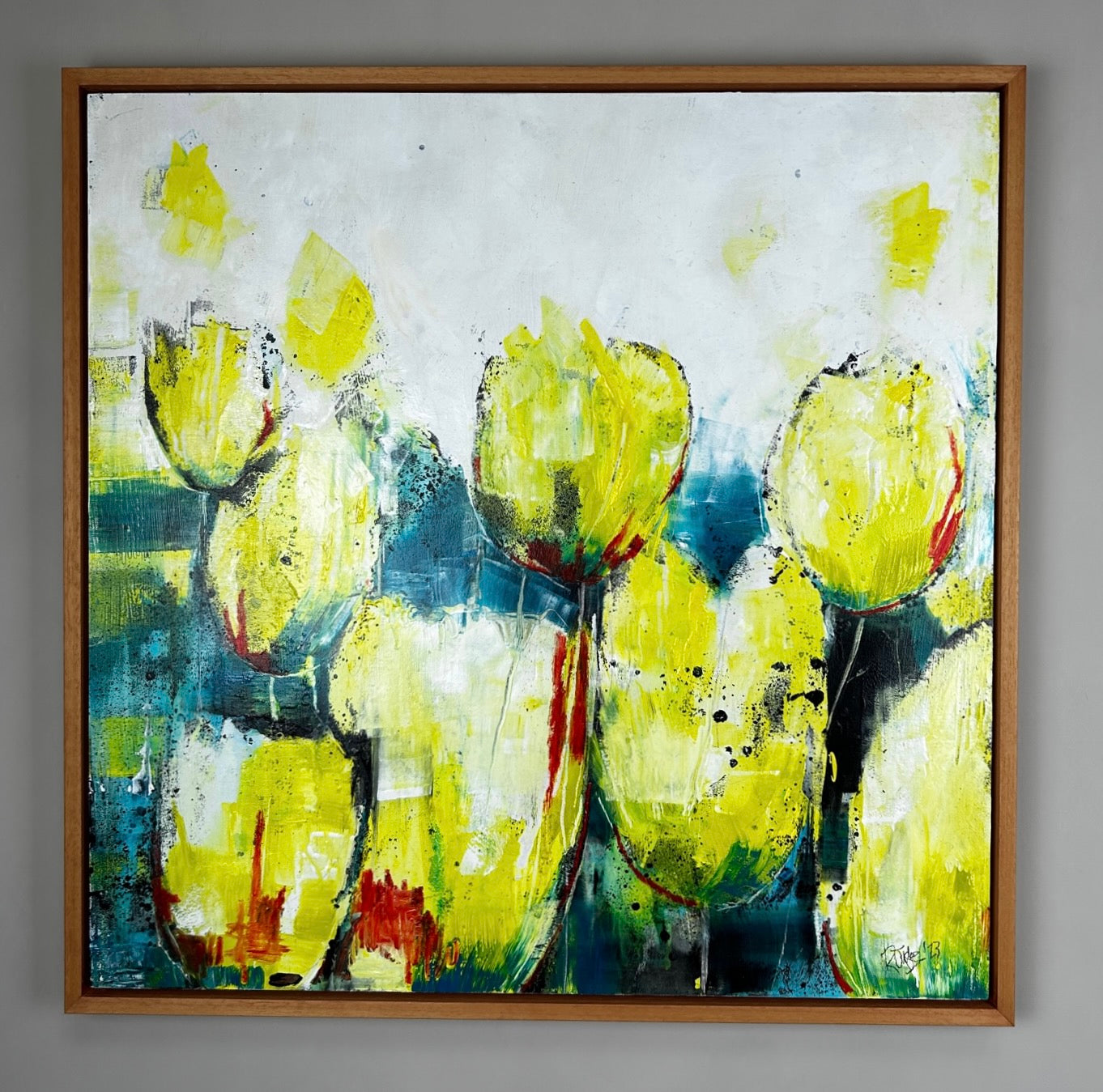 'No Aloha' 65cm x 65cm Mixed Media on Board