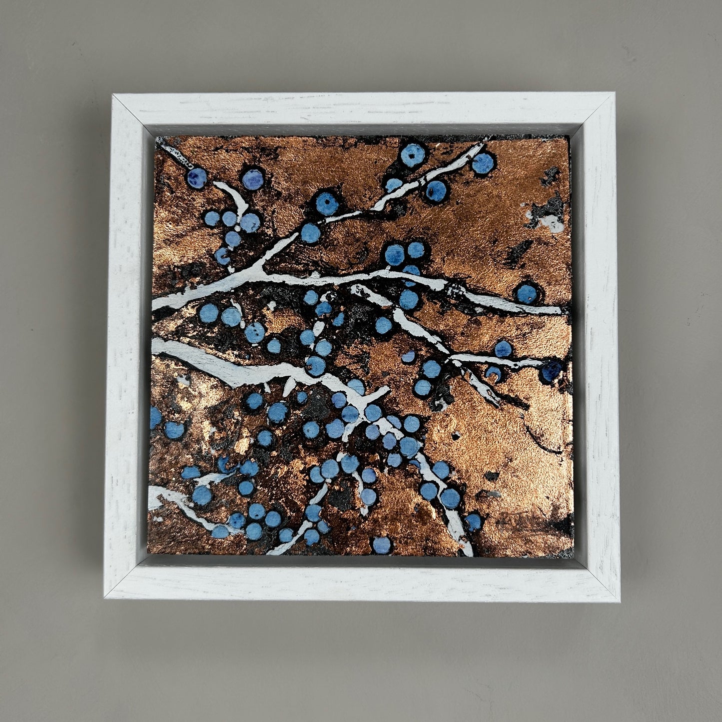 'Winona' 19cm x 19cm Gouache & Ink on Board