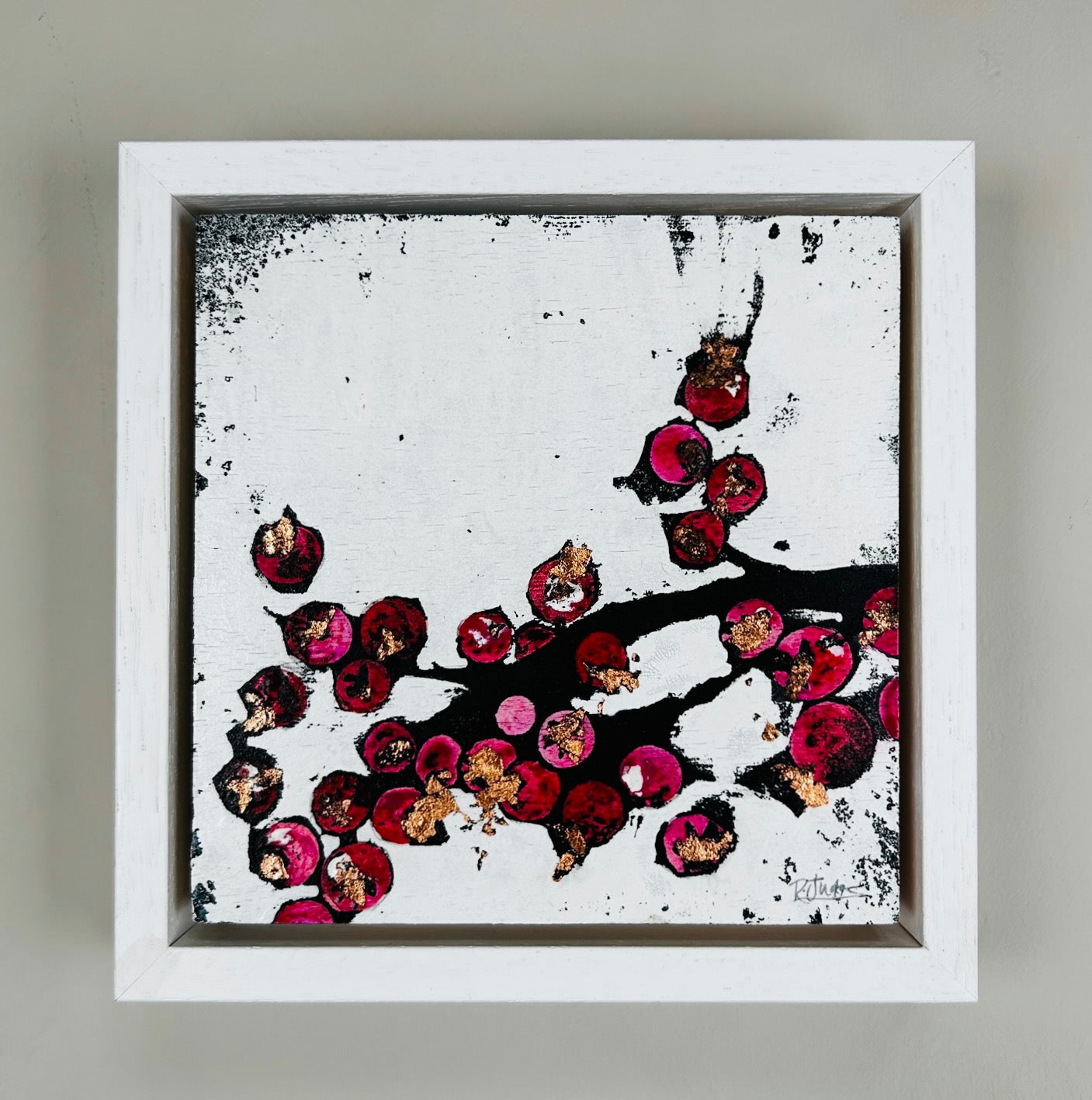 'Atmosphere' 19cm x 19cm Gouache & Ink on Board