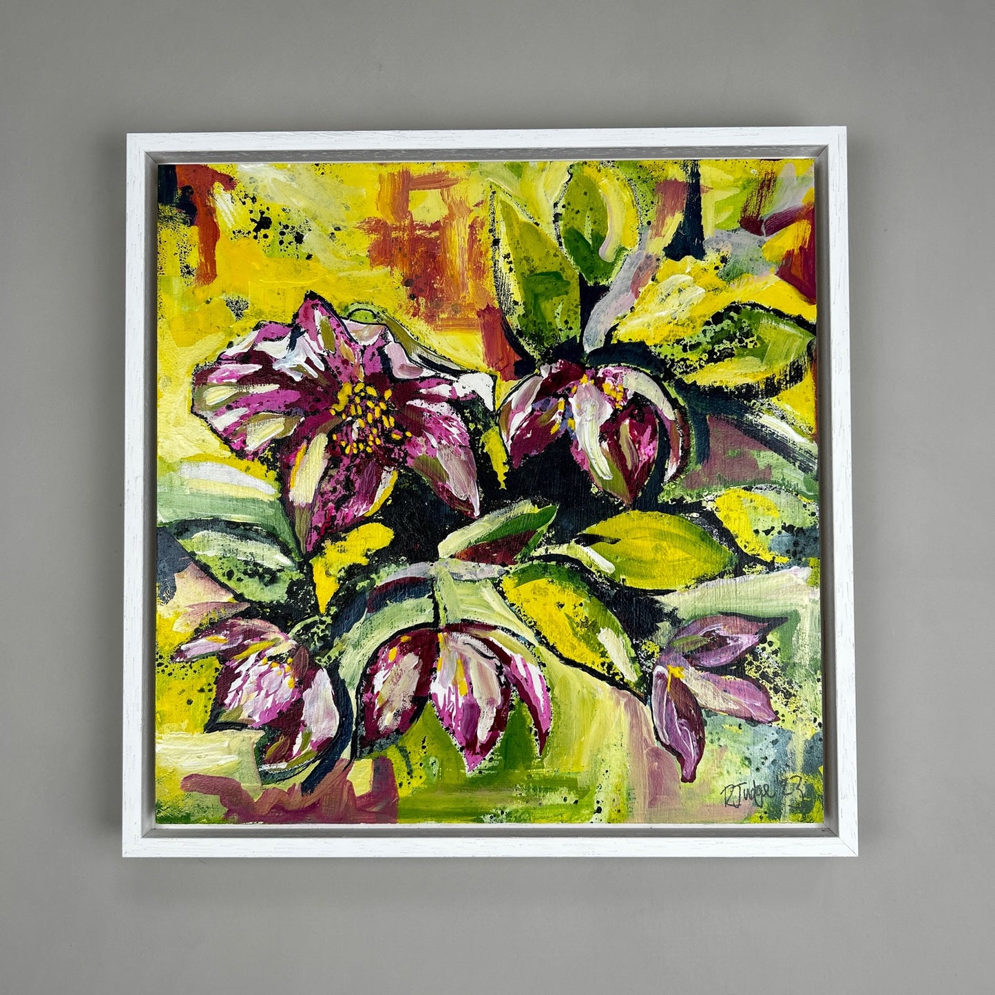 'Queen of the South' 34cm x 34cm Gouache & Ink on Board