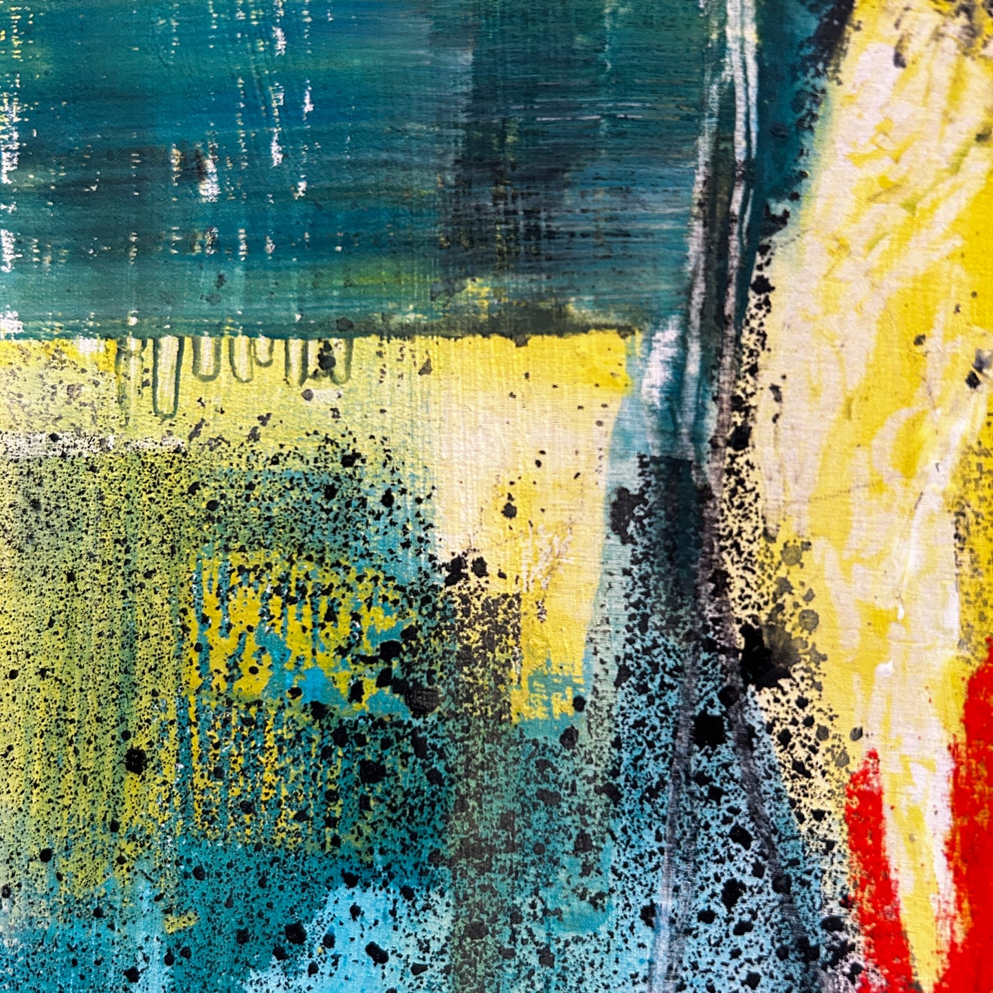 'No Aloha' 65cm x 65cm Mixed Media on Board