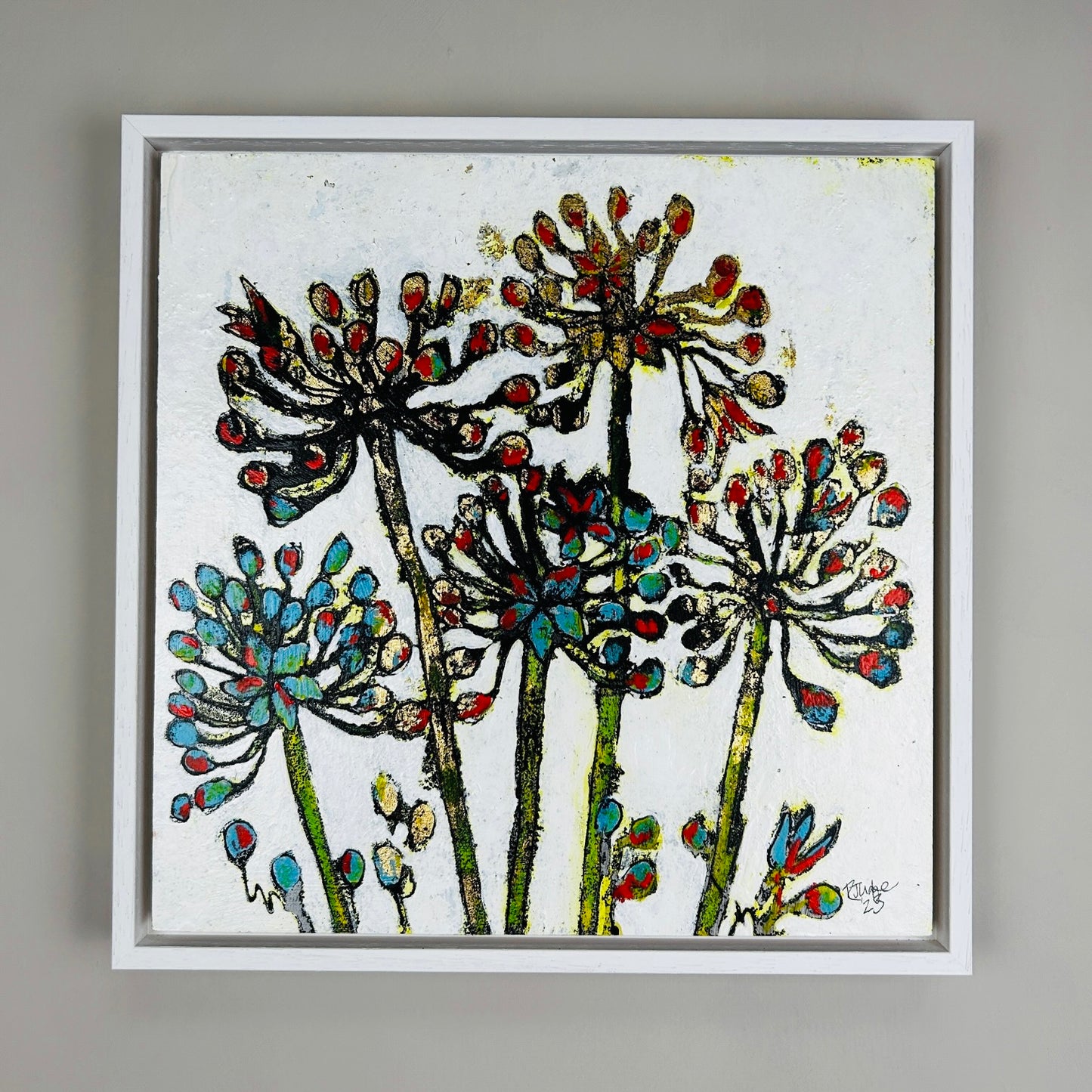 'If I Can't Change Your Mind' 34cm x 34cm Gouache & Ink on Board