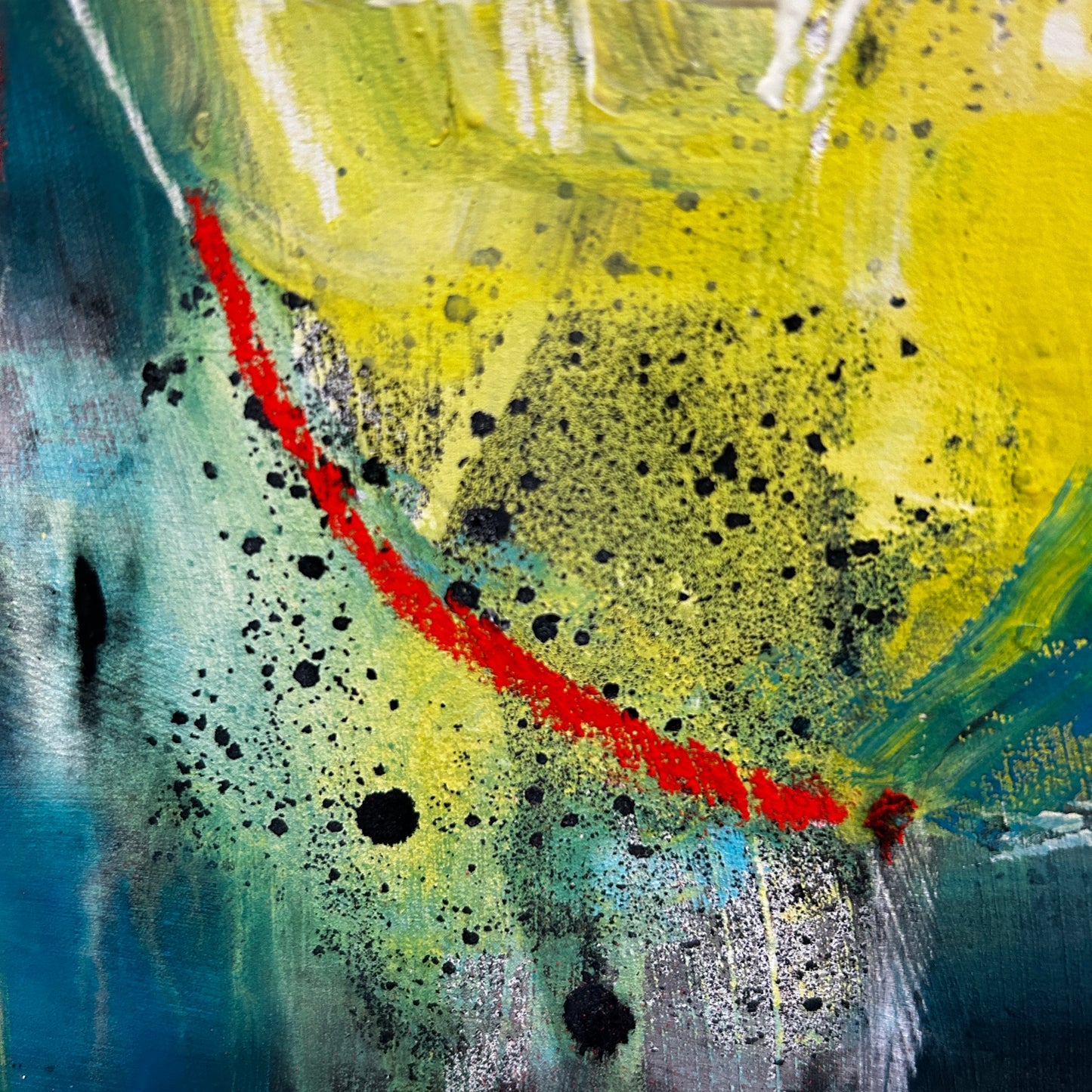 'No Aloha' 65cm x 65cm Mixed Media on Board