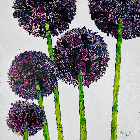 'One to Another' 34cm x 34cm Gouache & Ink on Board