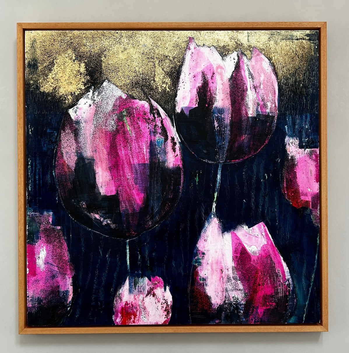 'Sing' 65cm x 65cm Mixed Media on Board