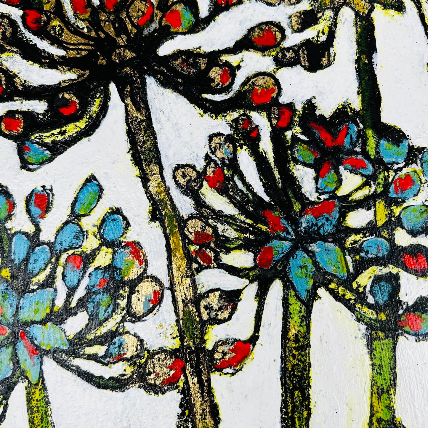 'If I Can't Change Your Mind' 34cm x 34cm Gouache & Ink on Board