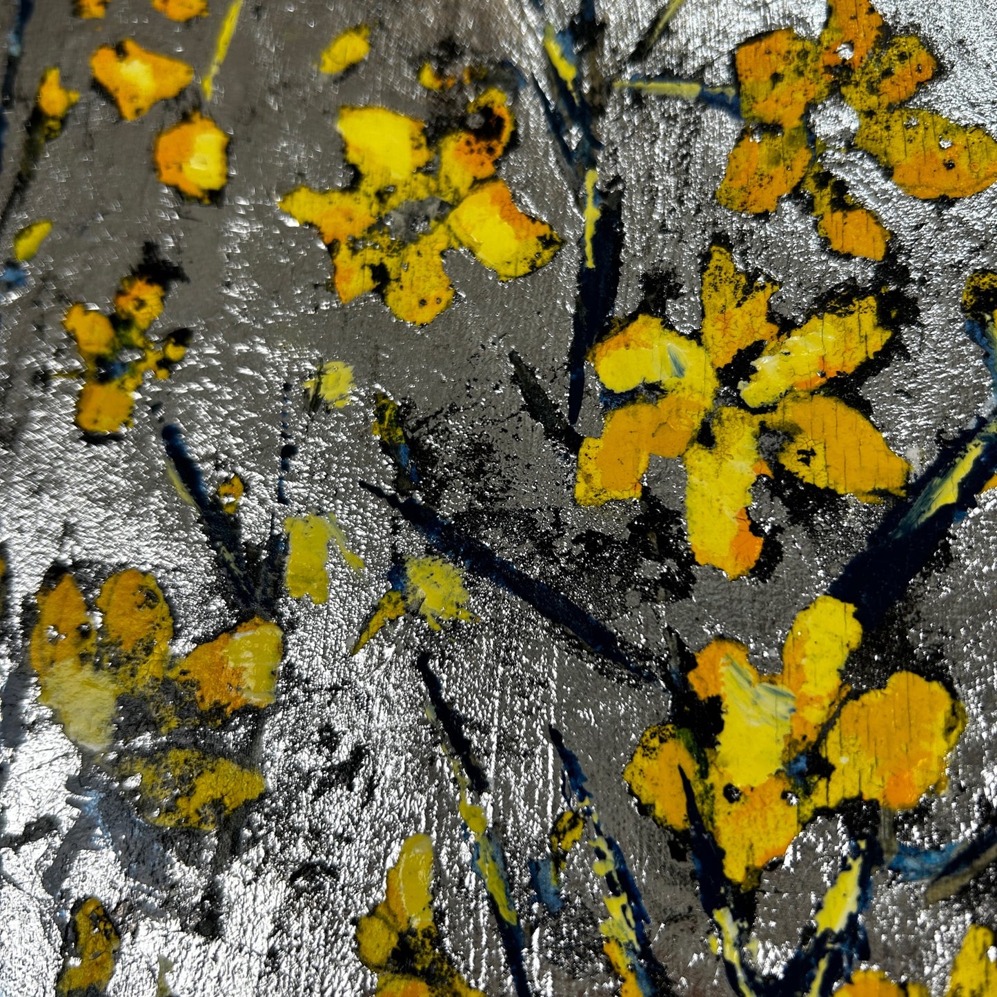 'Winterlong' 19cm x 19cm Gouache & Ink on Board