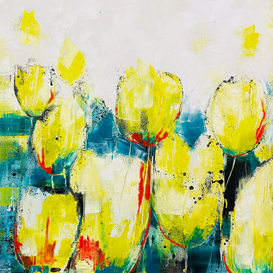 'No Aloha' 65cm x 65cm Mixed Media on Board