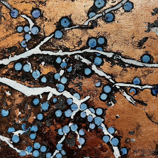 'Winona' 19cm x 19cm Gouache & Ink on Board