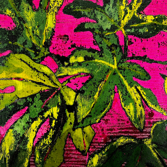 'Garden Central' 35cm x 35cm Gouache & Ink on Board