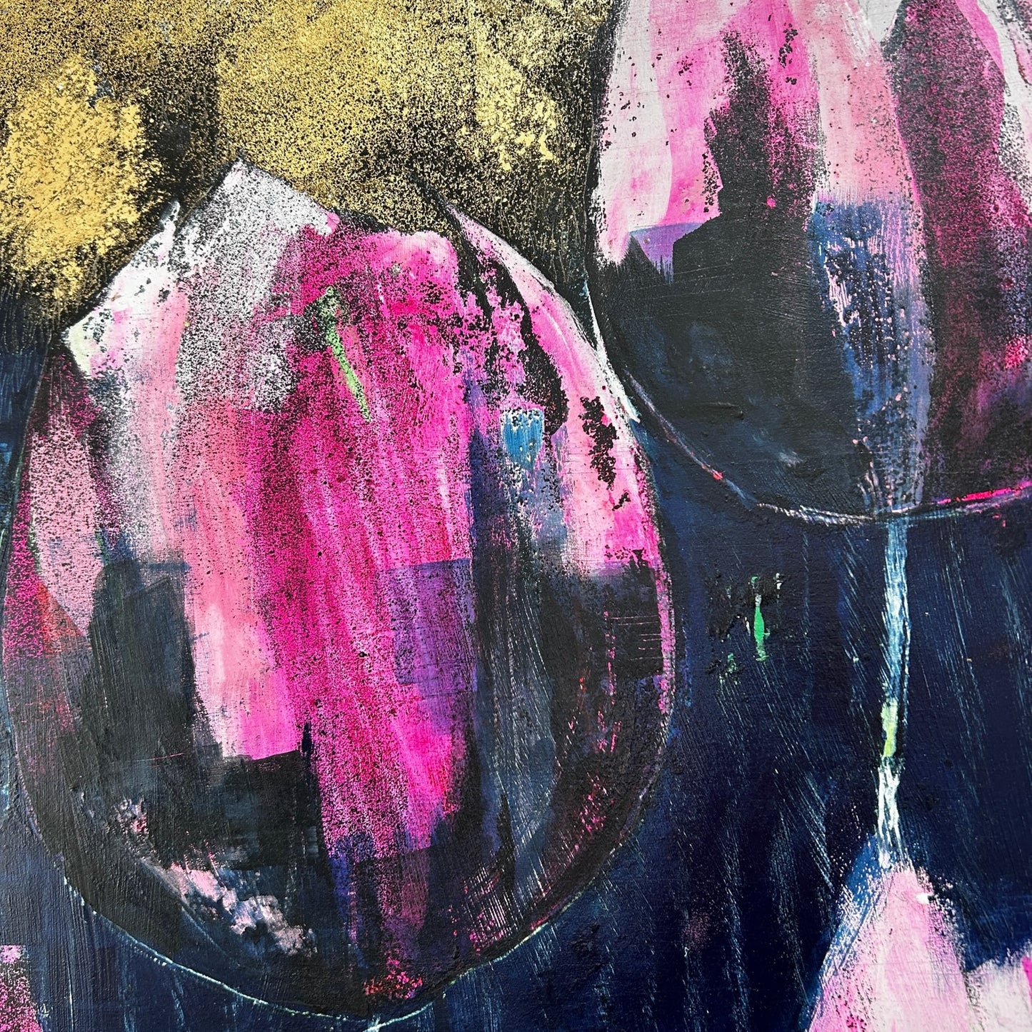 'Sing' 65cm x 65cm Mixed Media on Board