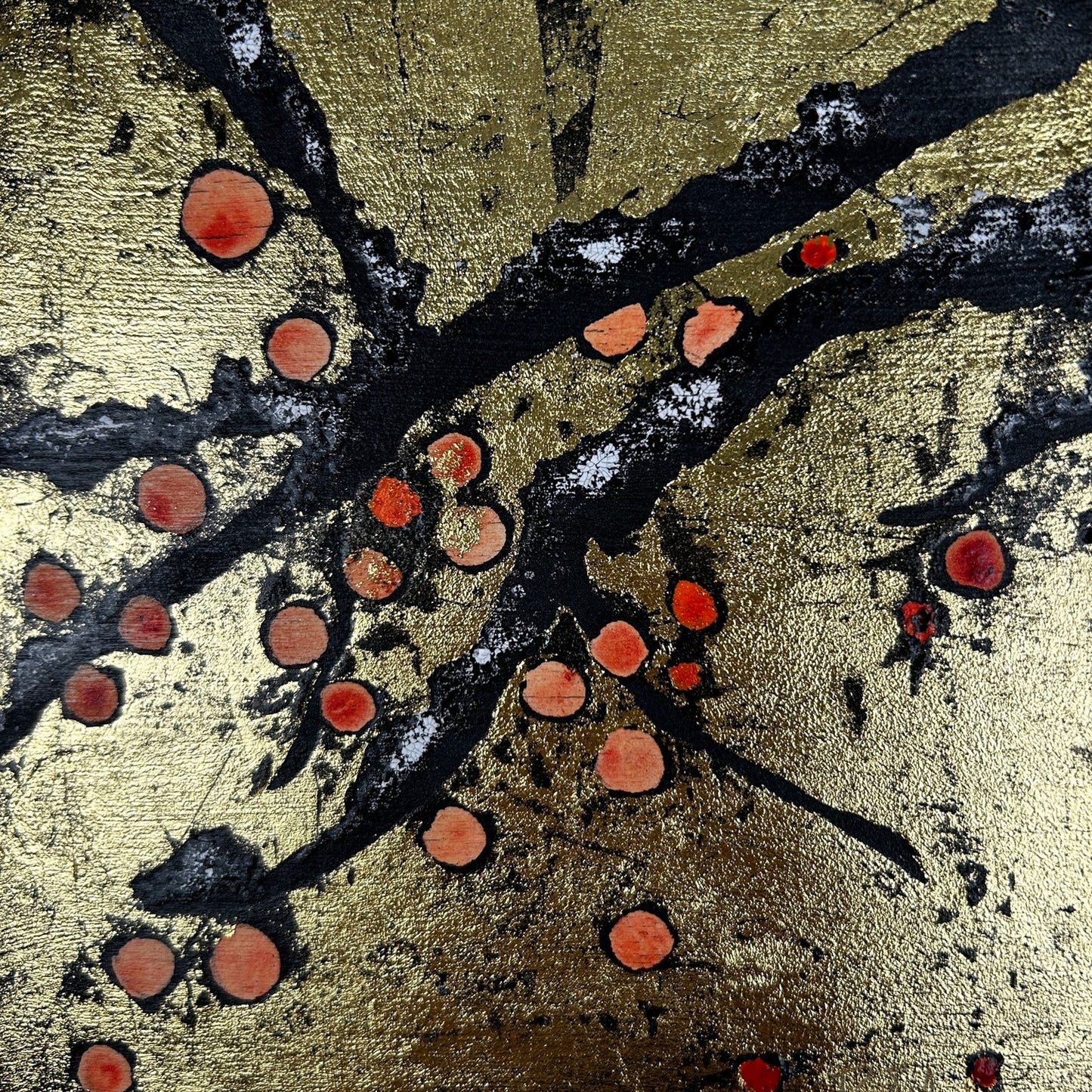 'Three Sisters' 19cm x 19cm Gouache & Ink on Board