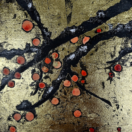 'Three Sisters' 19cm x 19cm Gouache & Ink on Board