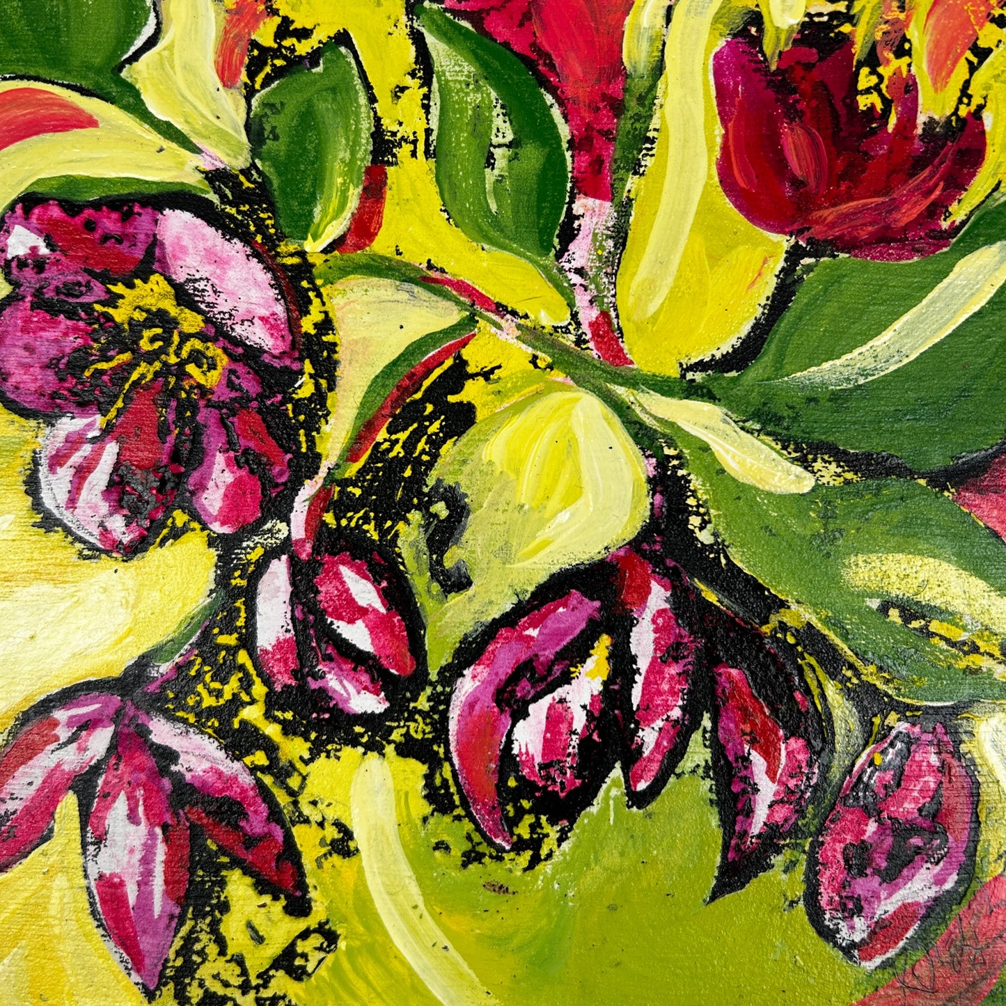 'I Go To Sleep' 19cm x 19cm Gouache & Ink on Board