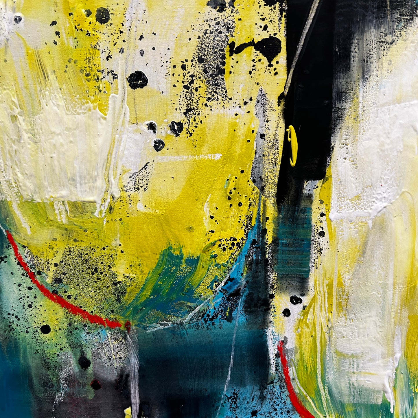 'No Aloha' 65cm x 65cm Mixed Media on Board