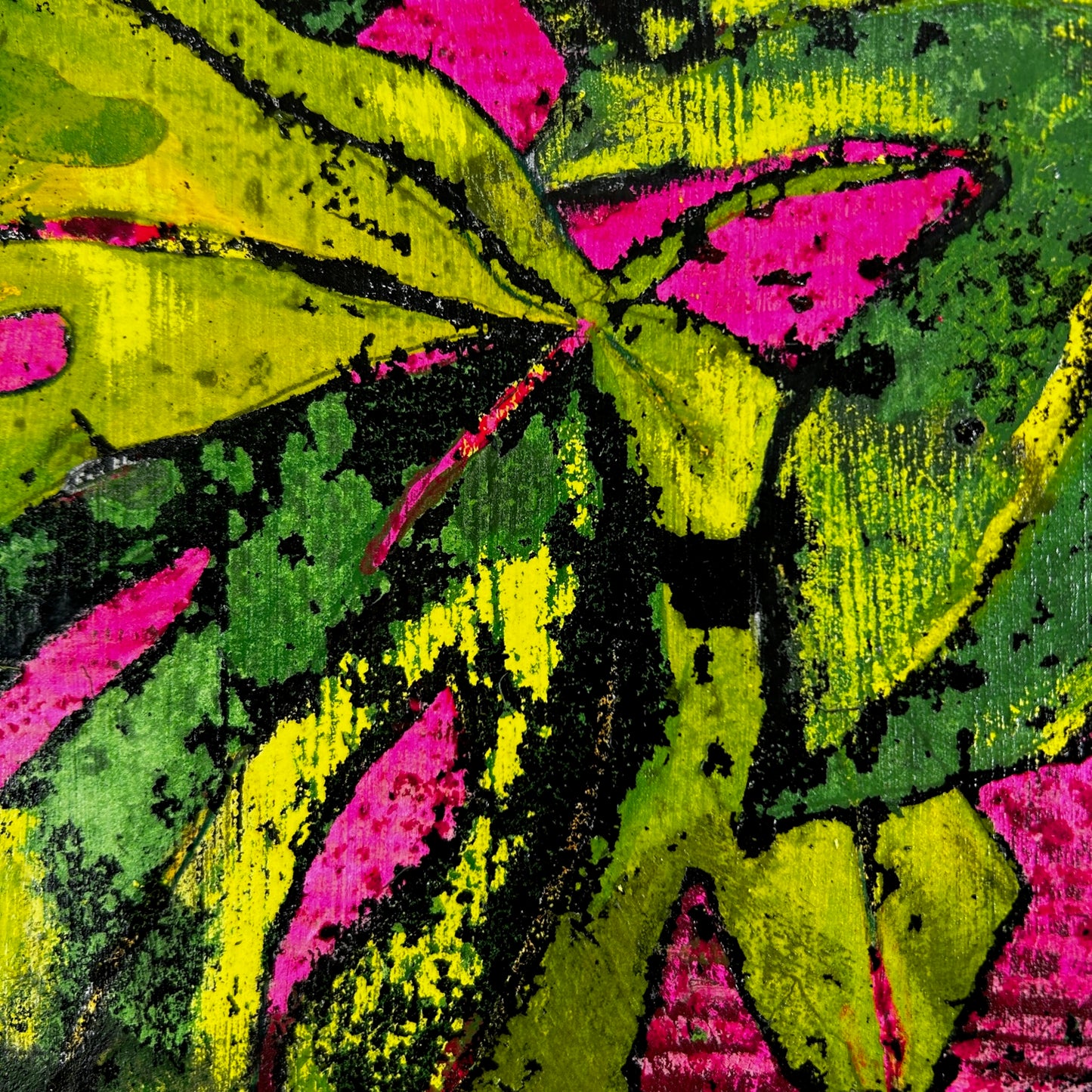 'Garden Central' 35cm x 35cm Gouache & Ink on Board