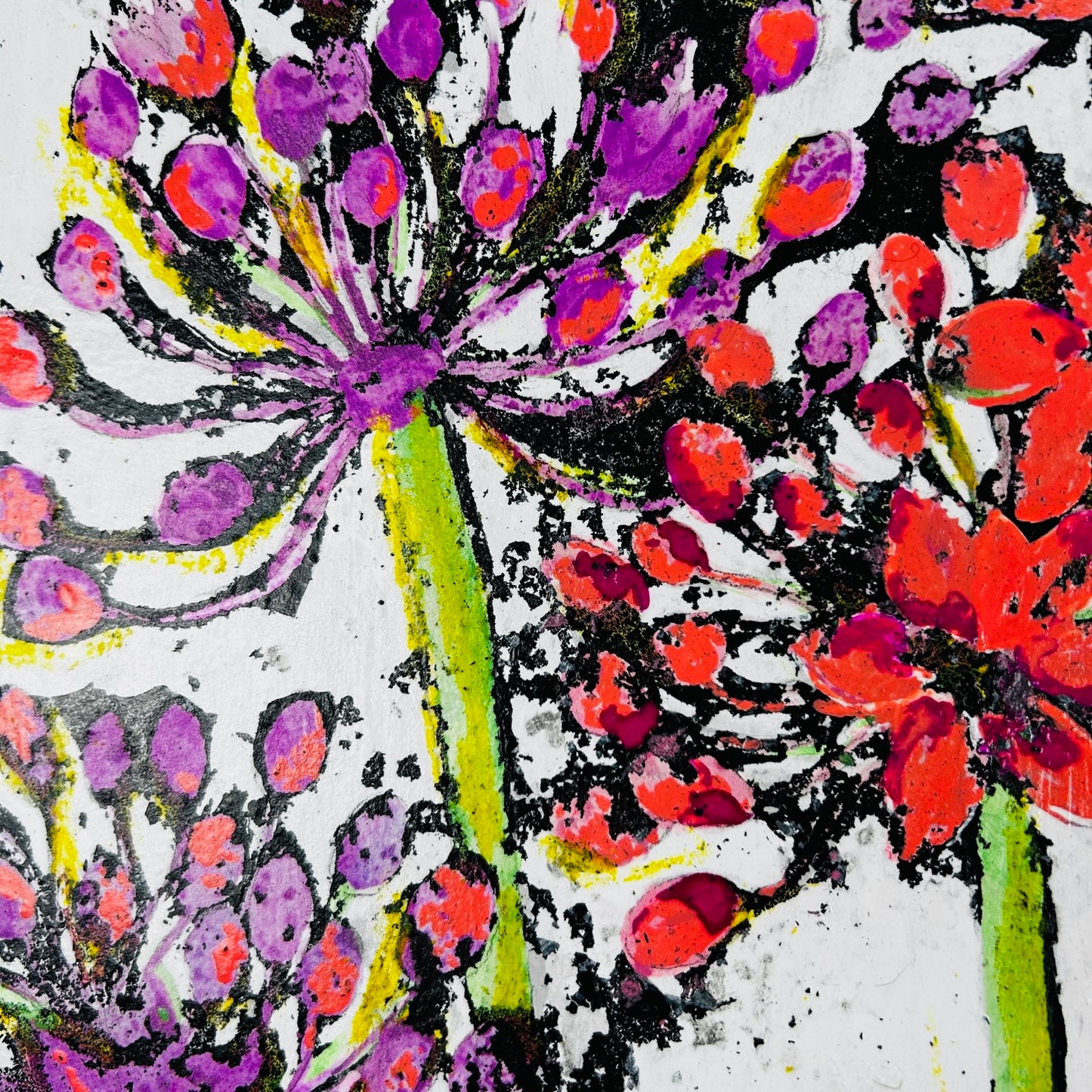 'Daydreamer' 34cm x 34cm Gouache & Ink on Board