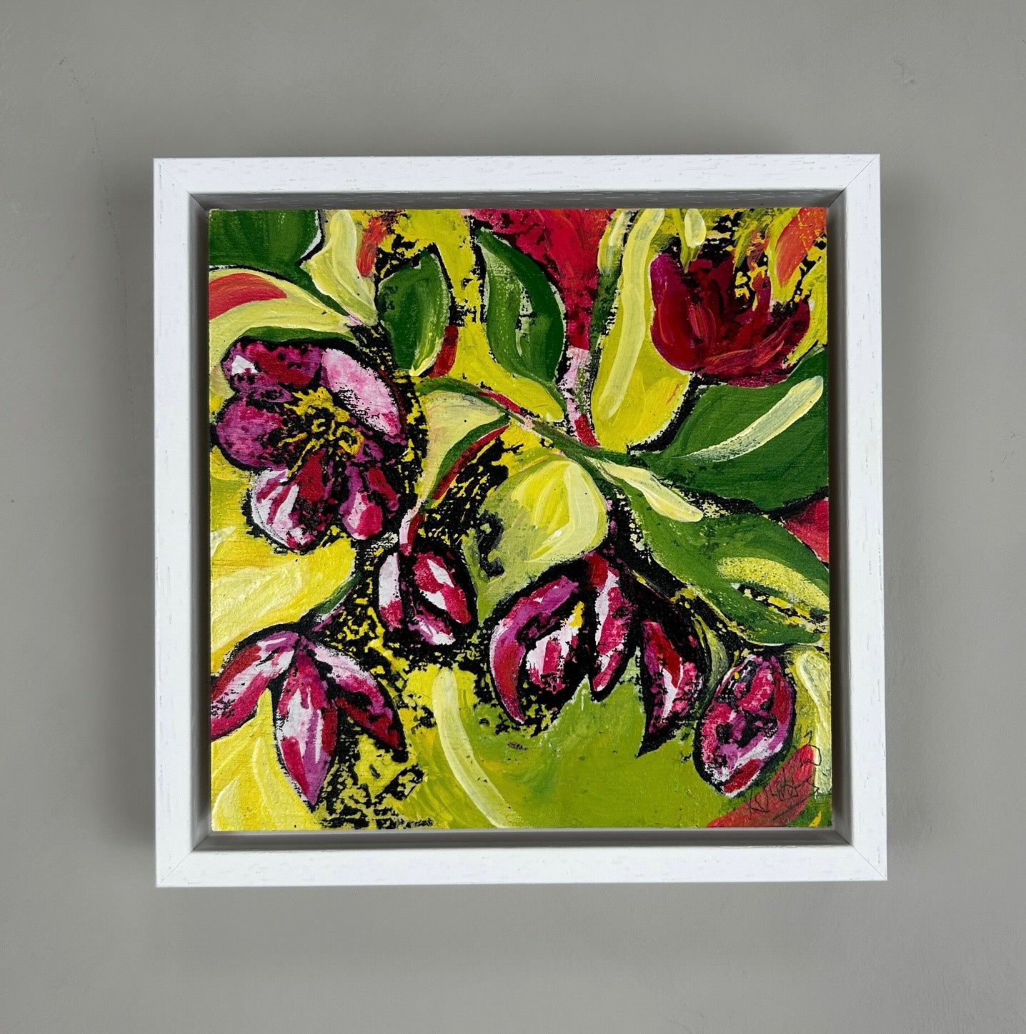 'I Go To Sleep' 19cm x 19cm Gouache & Ink on Board