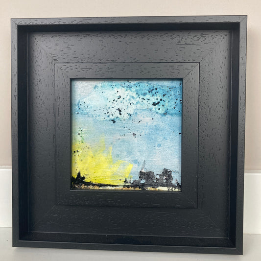 'View Three in Nine Squares' 19cm x 19cm Mixed Media on Board