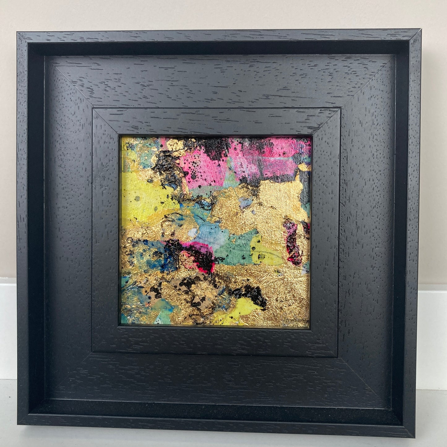 'View Seven in Nine Squares' 19cm x 19cm Mixed Media on Board