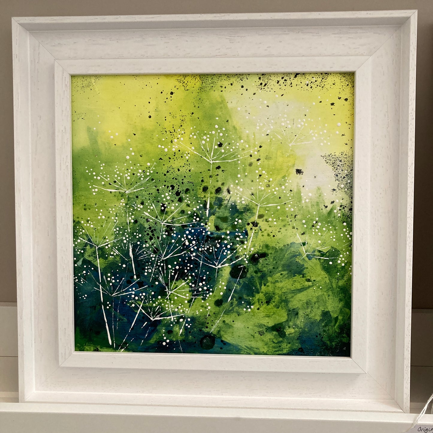 'Everything Flows' 35cm x 35cm Gouache & Ink on Board