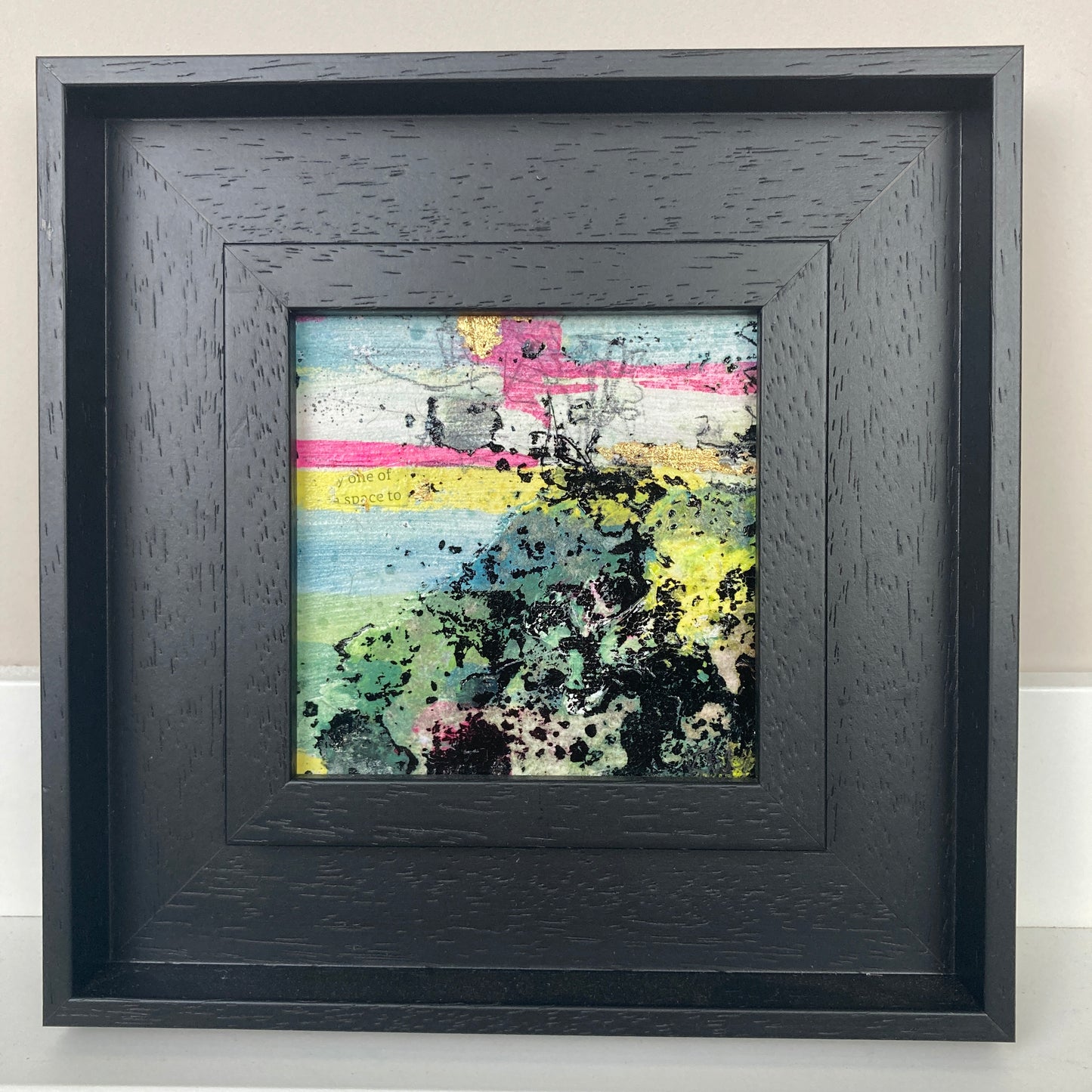 'View Four in Nine Squares' 19cm x 19cm Mixed Media on Board