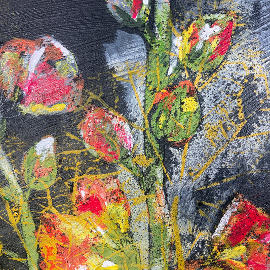 'Gepetto' 40cm x 40cm Mixed Media on Board