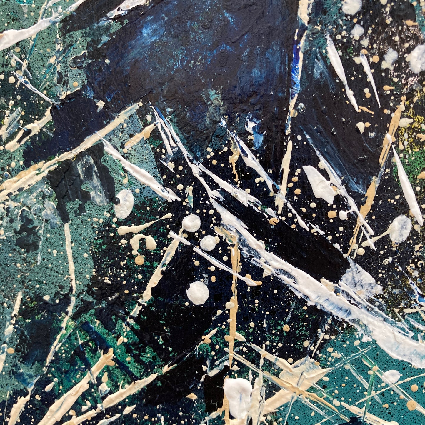 'The Artist's Fear of the Pollen Count' 77cm x 77cm Gouache & Ink on Board